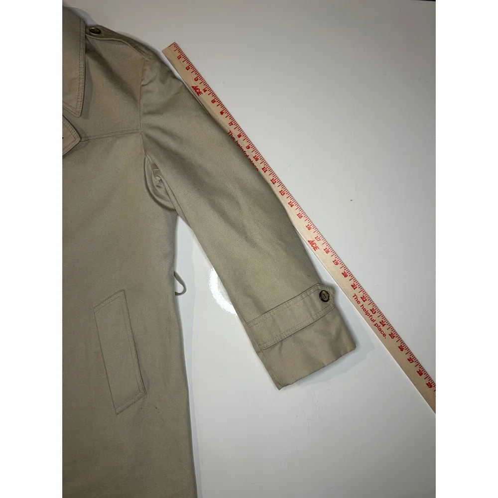 VTG Dunn‎ & Co Overcoat Mens X Large Khaki Plaid Quilted Tartan Raincoat British